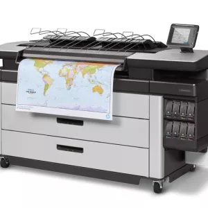 HP PageWide 5000 XL with full coloured map print